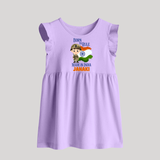 Bore to rule Made in India Personalised   Baby Frock - LILAC - 0 - 3 Months Old (Chest 17")