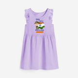 Bore to rule Made in India Personalised  Frock - LILAC - 1 - 2 Years Old (Chest 22" , Full Length 22")