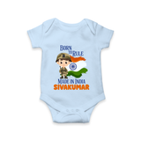 Born to Rule Little Soldier Romper - BABY BLUE - New Born (Chest 14")