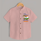 Born to Rule Little Soldier Shirt - PEACH - 0 - 6 Months Old (Chest 23")