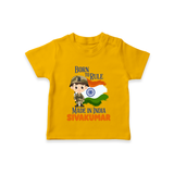 Born to Rule Little Soldier T Shirt - CHROME YELLOW - 0-5 Months Old (Chest 17")