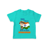 Born to Rule Little Soldier T Shirt - TEAL - 0-5 Months Old (Chest 17")
