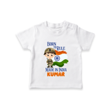 Born to Rule Little Soldier T Shirt - WHITE - 0-5 Months Old (Chest 17")