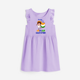 Proud to be an Indian Customized Frock - LILAC - 1 - 2 Years Old (Chest 22" , Full Length 22")