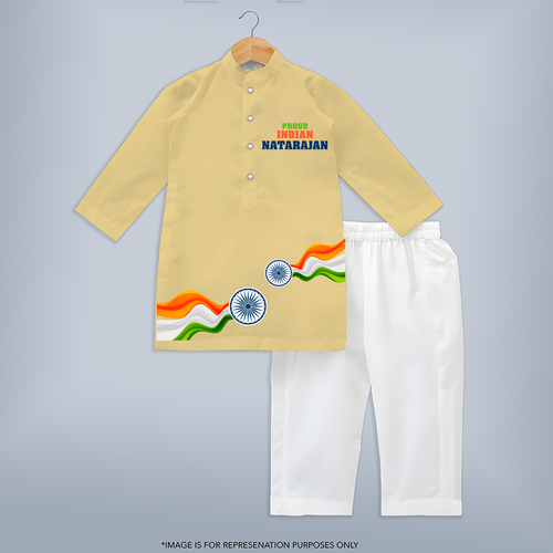 Proud Indian Tricolour Wave Kurta