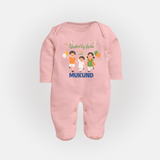 United by India Full Body Suit - BABY PINK - New Born (Chest 7.5")