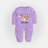United by India Full Body Suit - LILAC - New Born (Chest 7.5")