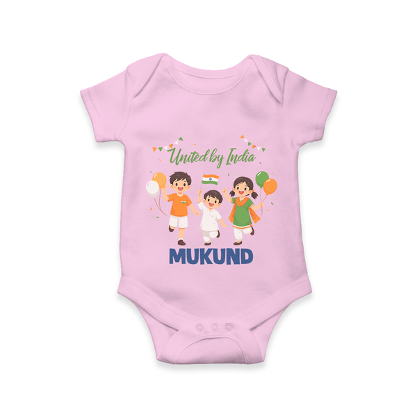 United by India Romper - BABY PINK - New Born (Chest 14")