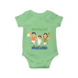 United by India Romper - GREEN - New Born (Chest 14")