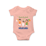 United by India Romper - PEACH - New Born (Chest 14")