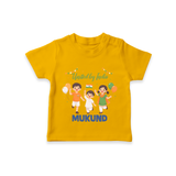 United by India T Shirt - CHROME YELLOW - 0-5 Months Old (Chest 17")