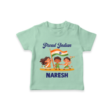 Proud Indian Baby T Shirt - MINT GREEN - 0-5 Months Old (Chest 17")