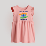 I Love My India Baby Baby Frock - BABY PINK - 0 - 3 Months Old (Chest 17")