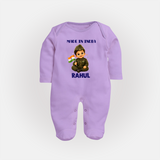 Made in India Baby Full Body Suit - LILAC - New Born (Chest 7.5")