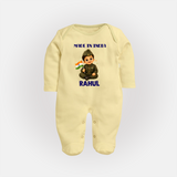 Made in India Baby Full Body Suit - PASTEL YELLOW - New Born (Chest 7.5")