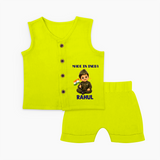 Made in India Baby JablaSet - LIME GREEN - 0 - 3 Months Old (Chest 9.8")