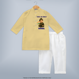 Made in India Baby Kurta - PASTEL YELLOW - 3 - 6 Months Old (Chest 24", Kurta Length 14'', Waist 19", Pant Length 14")