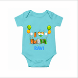 I Love India Romper - ARCTIC BLUE - New Born (Chest 14")