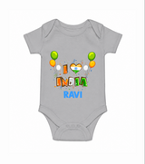 I Love India Romper - GREY - New Born (Chest 14")