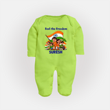 Feel the Freedom Baby Full Body Suit - LIME GREEN - New Born (Chest 7.5")