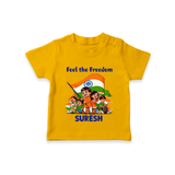 Feel the Freedom Baby T Shirt - CHROME YELLOW - 0-5 Months Old (Chest 17")