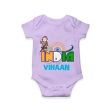 India Pride Baby Romper - LILAC - New Born (Chest 14")