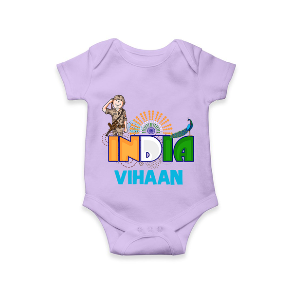 India Pride Baby Romper - LILAC - New Born (Chest 14")