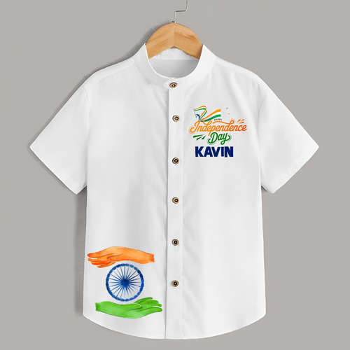 Happy Independence Day Tricolour Hands Shirt