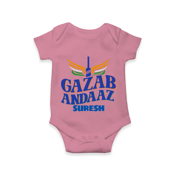 Gazab Andaaz - Cheer For Your Team With Our Customized IPL-Themed Romper For Babies With Name - ONION - 0 - 3 Months Old (Chest 16")