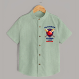 Dad’s Future Cricket Buddy SHIRT – Cute Sports Outfit - MINT GREEN - 0 - 6 Months Old (Chest 23")