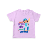 Can’t Keep Calm It’s Cricket Season TSHIRT - LILAC - 0-5 Months Old (Chest 17")