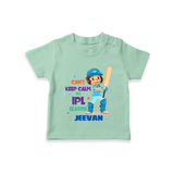 Can’t Keep Calm It’s Cricket Season TSHIRT - MINT GREEN - 0-5 Months Old (Chest 17")
