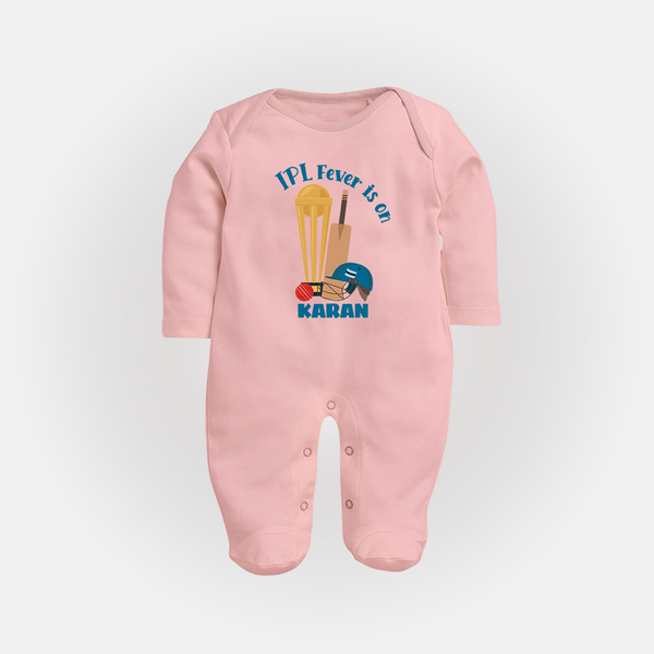 Cricket Fever Is On FULL BODY SUIT – Fan Edition - BABY PINK - New Born (Chest 7.5")