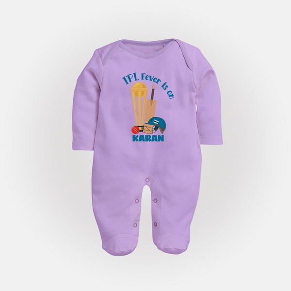 Cricket Fever Is On FULL BODY SUIT – Fan Edition - LILAC - New Born (Chest 7.5")