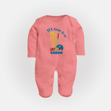 Cricket Fever Is On FULL BODY SUIT – Fan Edition - PEACH - New Born (Chest 7.5")