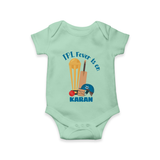 Cricket Fever Is On Baby Romper – Fan Edition - MINT GREEN - New Born (Chest 14")