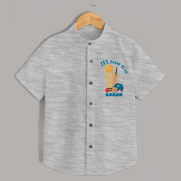 Cricket Fever Is On SHIRT – Fan Edition - GREY - 0 - 6 Months Old (Chest 23")