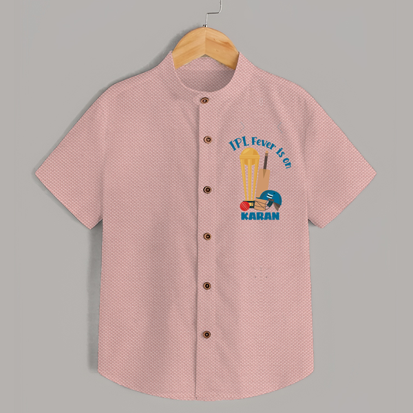 Cricket Fever Is On SHIRT – Fan Edition - PEACH - 0 - 6 Months Old (Chest 23")