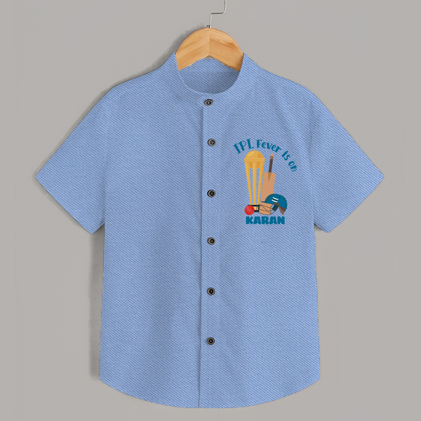 Cricket Fever Is On SHIRT – Fan Edition - SKY BLUE - 0 - 6 Months Old (Chest 23")