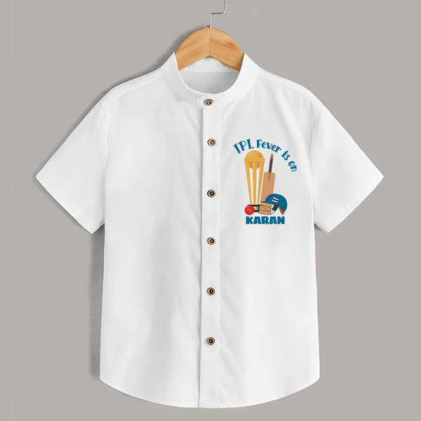 Cricket Fever Is On SHIRT – Fan Edition - WHITE - 0 - 6 Months Old (Chest 23")