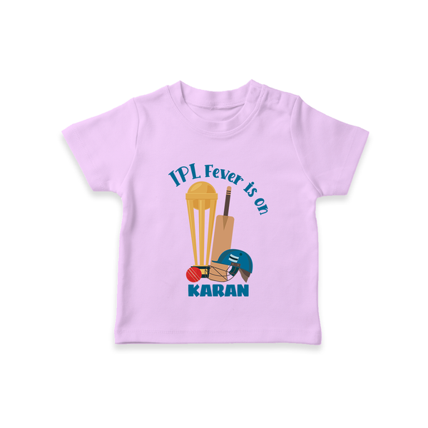 Cricket Fever Is On TSHIRT – Fan Edition - LILAC - 0-5 Months Old (Chest 17")