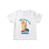 Cricket Fever Is On TSHIRT – Fan Edition - WHITE - 0-5 Months Old (Chest 17")