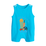 Cricket Fever Is On BUTTON ROMPER – Fan Edition - SKY BLUE - New Born (Chest 18")