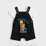 Cricket Fever Is On DUNGAREE – Fan Edition - BLACK - 0 - 5 Months Old (Chest 18")