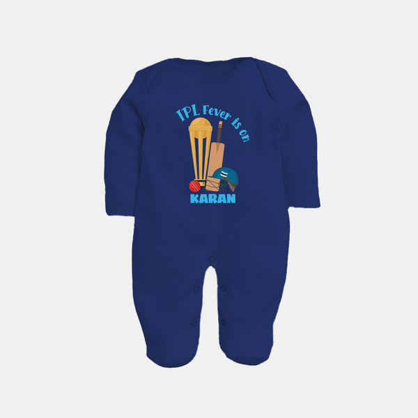 Cricket Fever Is On FULL BODY SUIT – Fan Edition - NAVY BLUE - New Born (Chest 7.5")