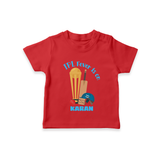 Cricket Fever Is On TSHIRT – Fan Edition - RED - 0-5 Months Old (Chest 17")