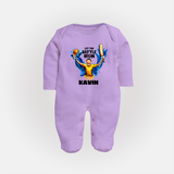 Let The Battle Begin FULL BODY SUIT – Match Day Outfit - LILAC - New Born (Chest 7.5")
