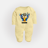 Let The Battle Begin FULL BODY SUIT – Match Day Outfit - PASTEL YELLOW - New Born (Chest 7.5")