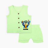 Let The Battle Begin jabla – Match Day Outfit - PASTEL GREEN - 0 - 3 Months Old (Chest 9.8")