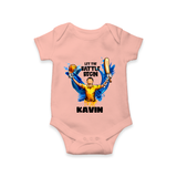 Let The Battle Begin Baby Romper – Match Day Outfit - PEACH - New Born (Chest 14")